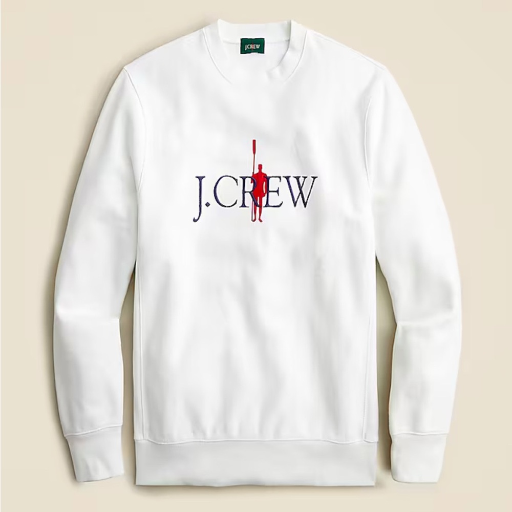 JCrew embroidered sweatshirt